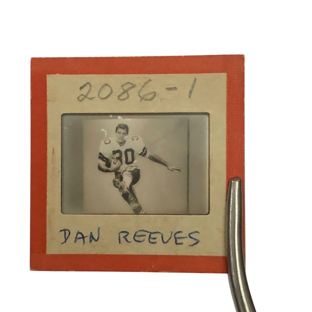 Vintage NFL Football Negative Slide Dan Reeves Dallas Cowboys #30 2 Inches 1970s